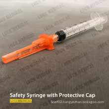 Safety Device Syringe with Safety Guard